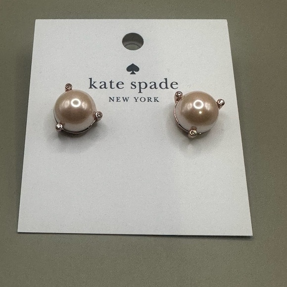 Kate Spade Pearl Stud Earrings - sold out everywhere - Picture 2 of 3